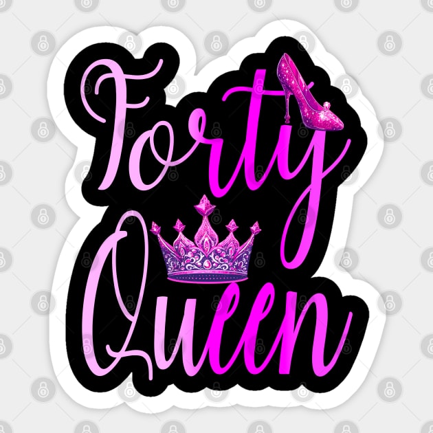 40th Birthday Party Sticker by Outrageous Flavors